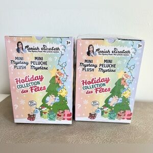 Moriah Elizabeth TWO Mini Mystery 6” Plush Toys SEALED - Holiday Collection